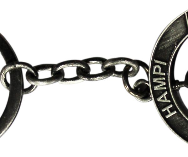 Metal Keychain Hampi round