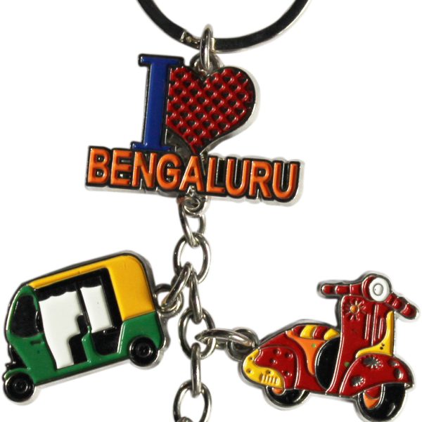 Metal Keychain i love bengaluru