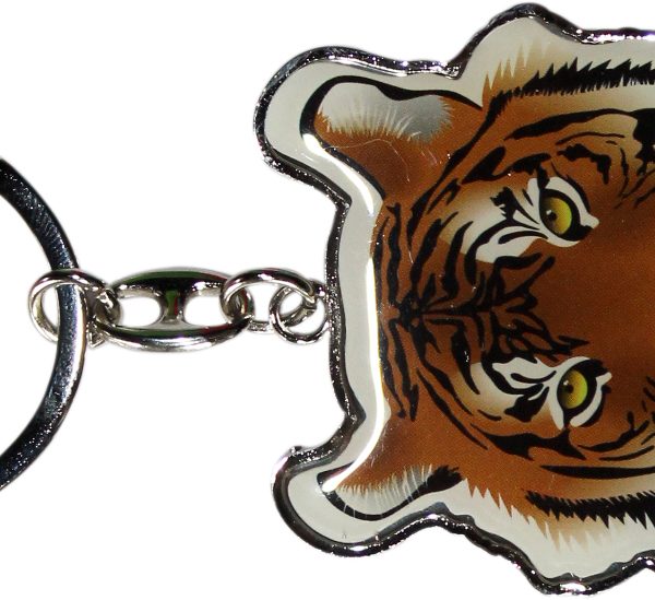 Metal Keychain Tiger