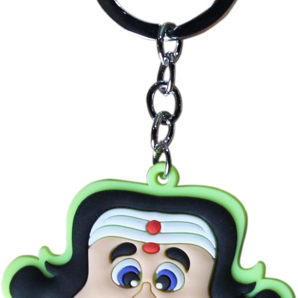 Metal Keychain Mahisasura Rubber