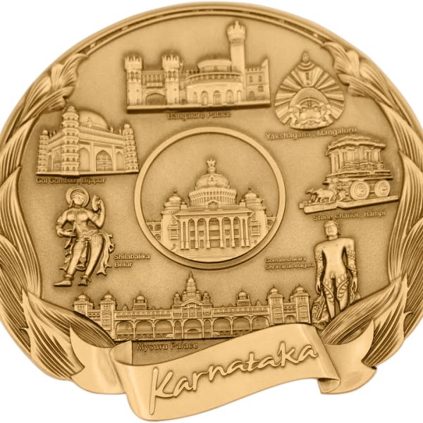 Metal wall Hangiing Plate Karnataka Hampi